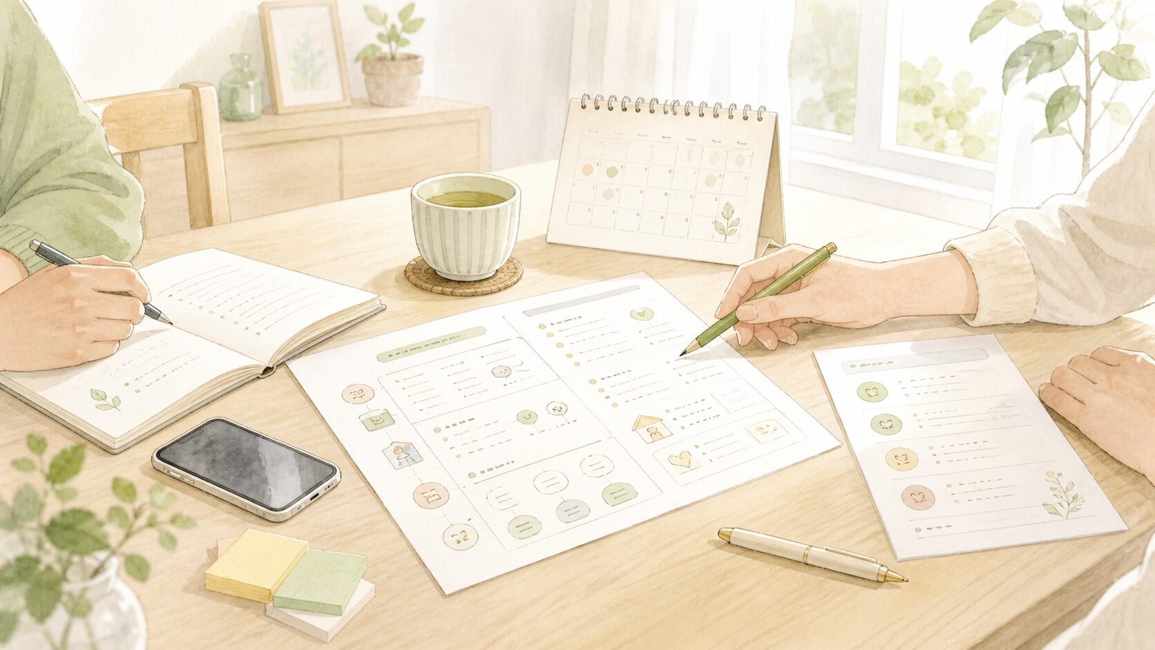 訪問介護を使う前に家族で整理するイメージ