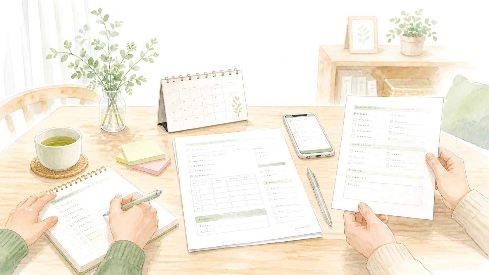 要介護認定を申請する前に家族で整理するイメージ